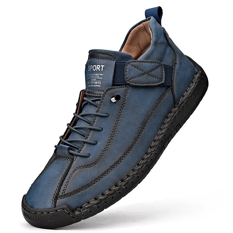 Chaussures en cuir faites main pour hommes, avec confort orthopédique