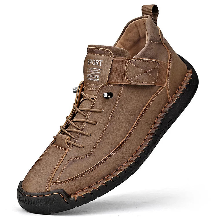 Chaussures en cuir faites main pour hommes, avec confort orthopédique