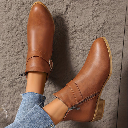 Amélina™ – Bottines confortables à boucle pour pieds sensibles