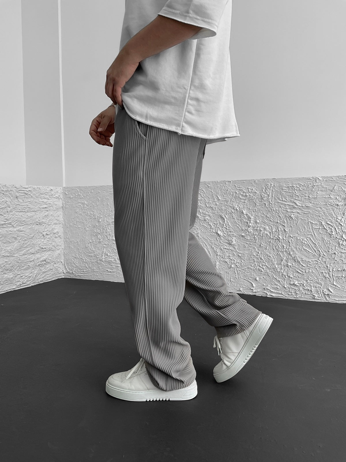 Sami™ - Pantalon confortable côtelé en spandex
