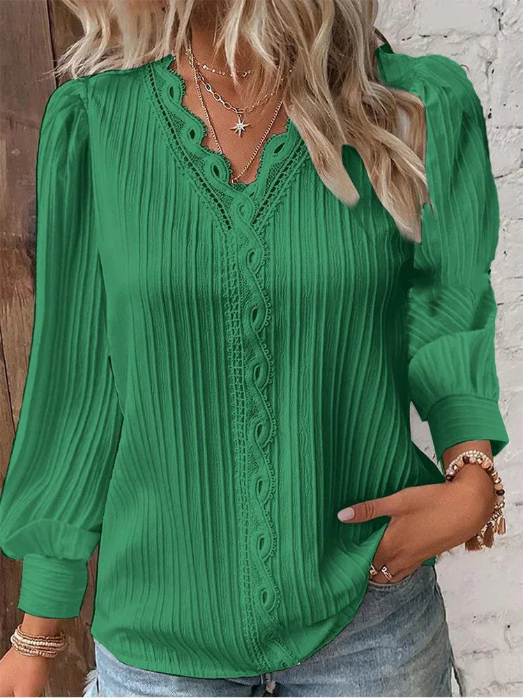 Emma | Blouse à Détails en Dentelle