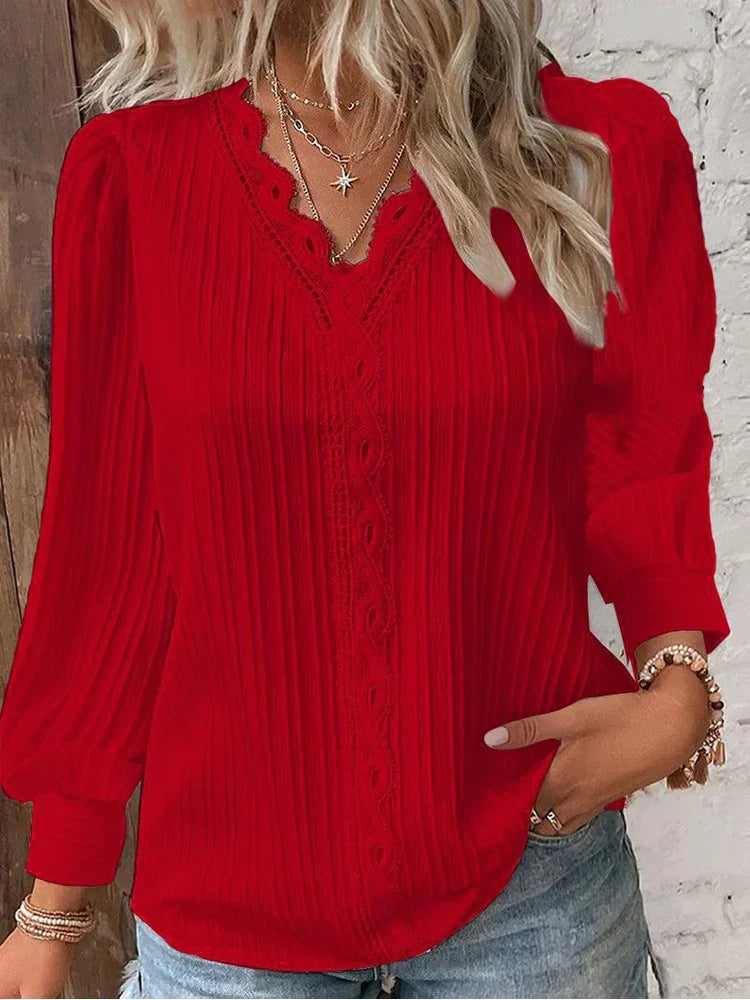 Emma | Blouse à Détails en Dentelle