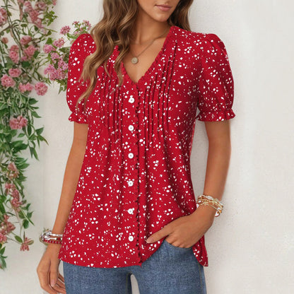Blouse Décontractée Vintage