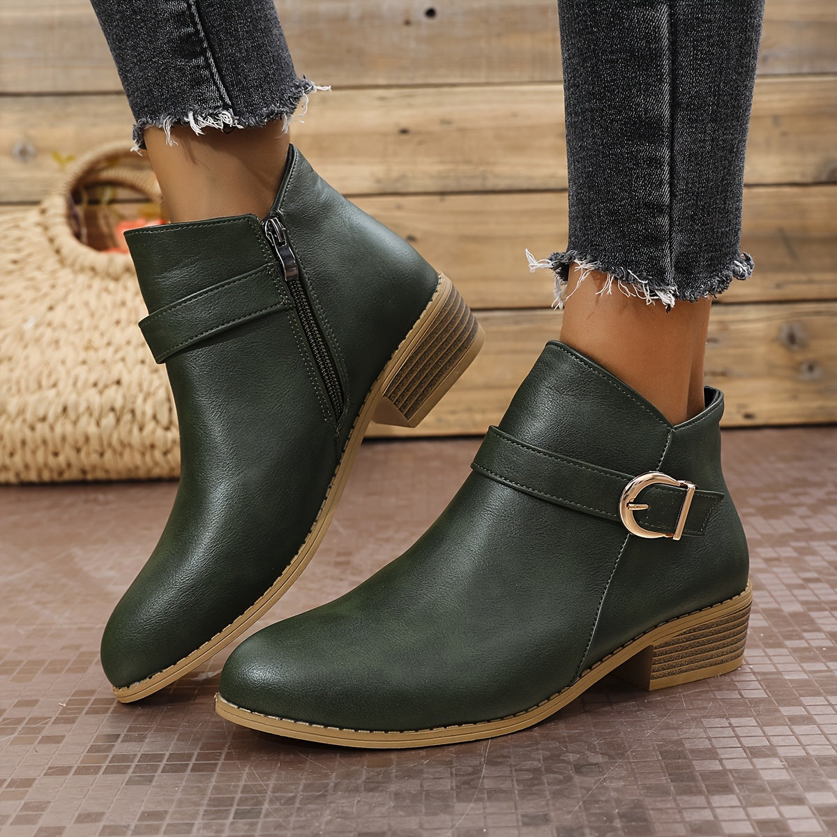 Amélina™ – Bottines confortables à boucle pour pieds sensibles