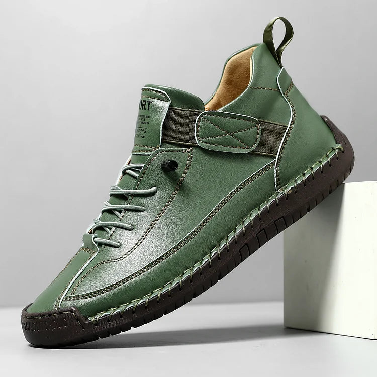 Chaussures en cuir faites main pour hommes, avec confort orthopédique