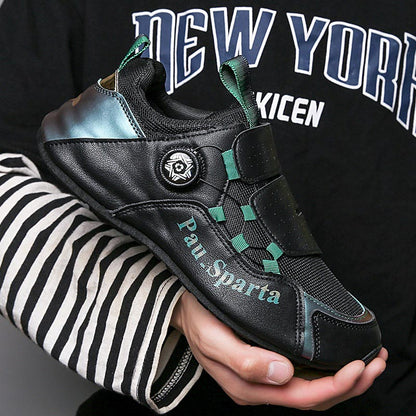 🔥Vente du vendredi noir - 49% DE RÉDUCTION🔥Hommes Bouton Chaussures de course respirantes