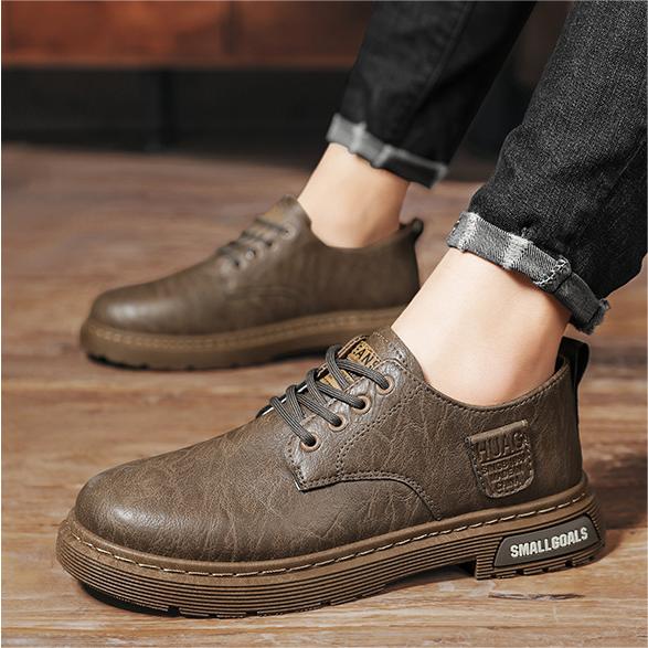 👞Chaussures en cuir décontractées pour hommes offrant un confort ultime - cadeau idéal