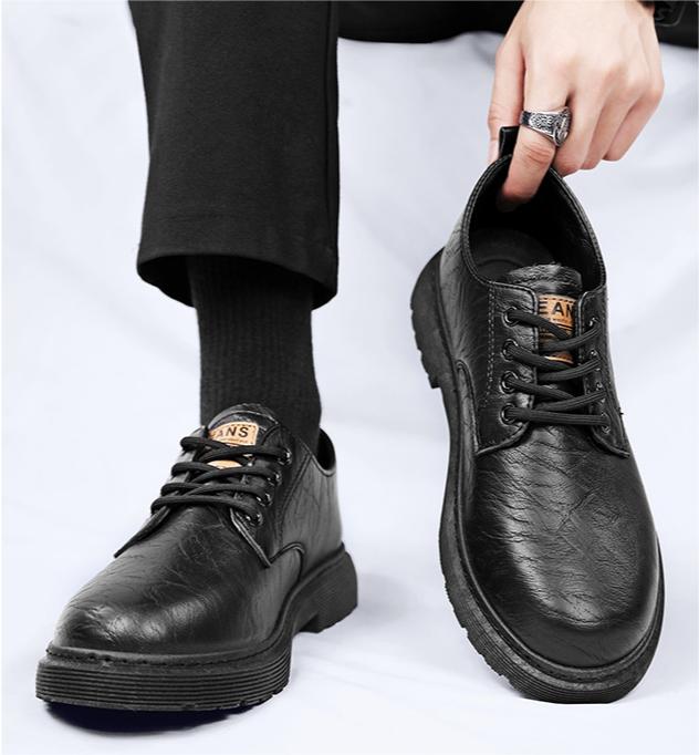 👞Chaussures en cuir décontractées pour hommes offrant un confort ultime - cadeau idéal