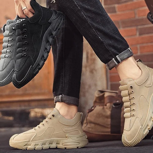 🔥Chaussures de marche décontractées à semelles épaisses et antidérapantes pour hommes