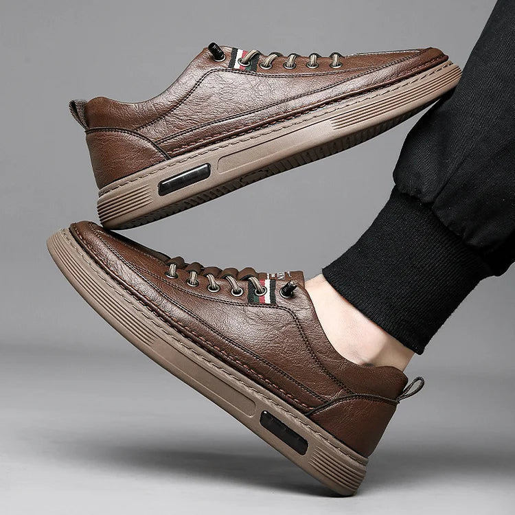 Chaussures de conduite décontractées respirantes en cuir véritable faites à la main en France