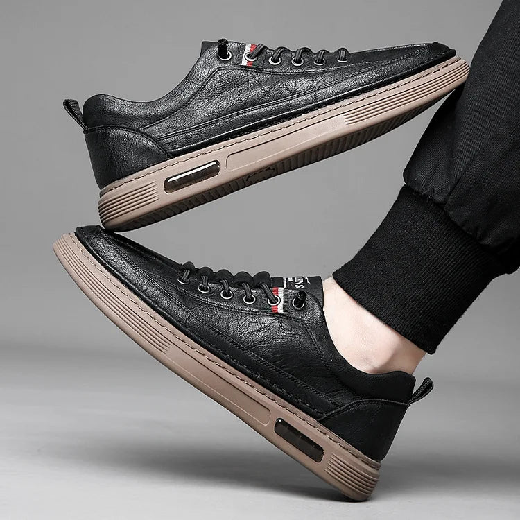 Chaussures de conduite décontractées respirantes en cuir véritable faites à la main en France