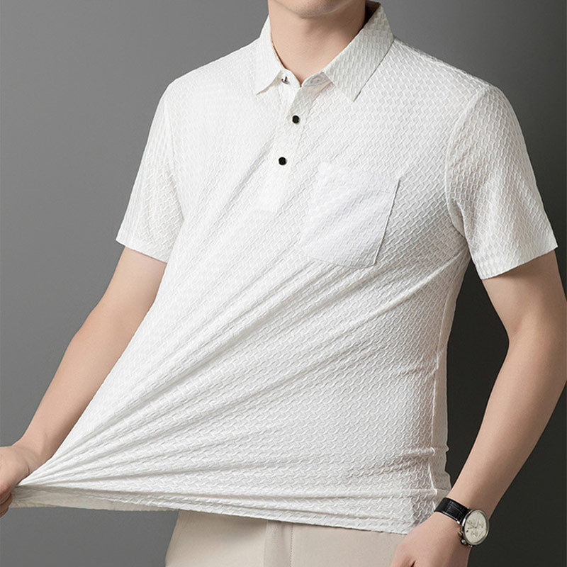🎉 Chemise texturée à manches courtes pour homme🎉