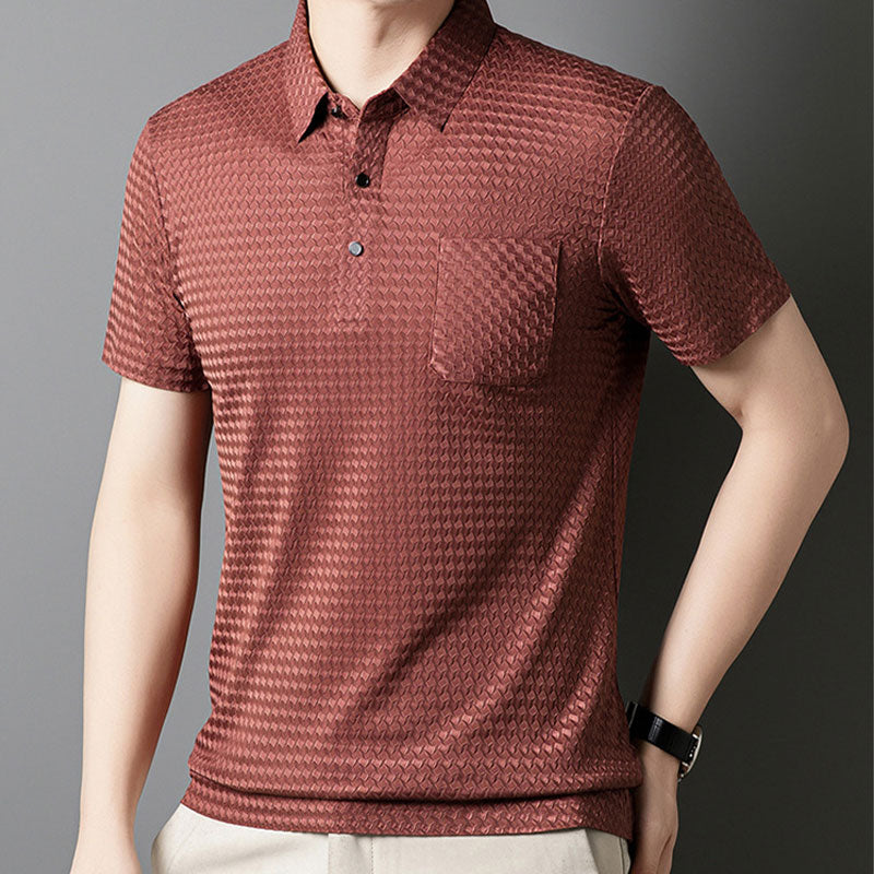 🎉 Chemise texturée à manches courtes pour homme🎉
