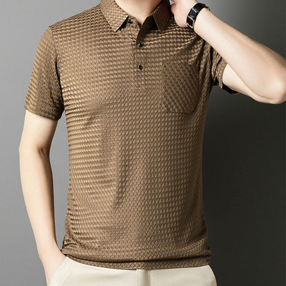 🎉 Chemise texturée à manches courtes pour homme🎉