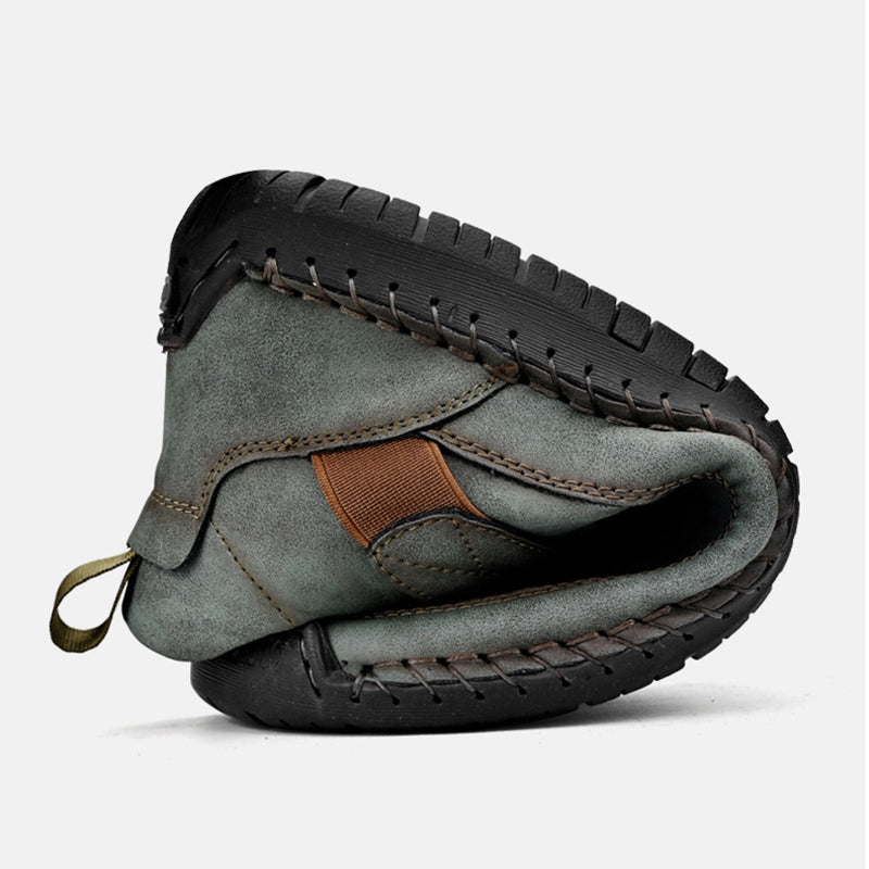 Chaussures en cuir faites main pour hommes, avec confort orthopédique