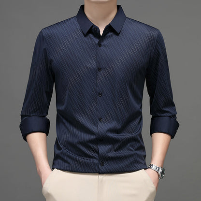 Chemise à Manches Longues Décontractée Tendance pour Homme